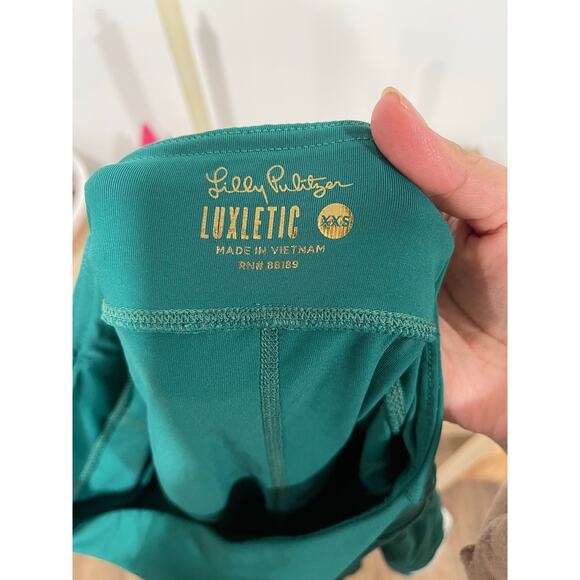 Lilly Pulitzer Luxletic Zela Skort Tiered Evergreen Resort White XXS - Picture 8 of 8